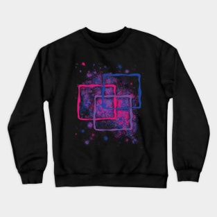 Subtle Bi Squares Crewneck Sweatshirt